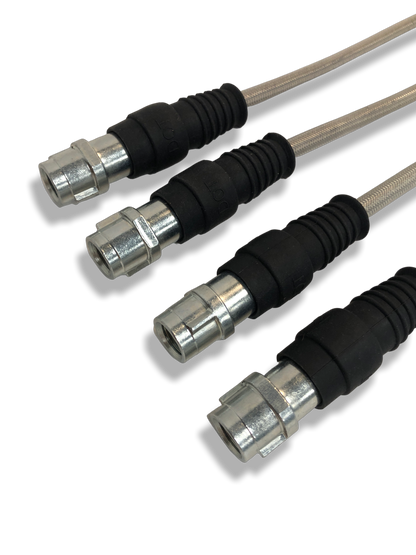 PMB Performance DirectFit Stainless-Steel Brake Lines - Set of 4 - 1998-12 Porsche 996/997/GT3