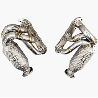 Catted Exhaust Manifold Long Tube for Porsche Carrera 911 997 997.1 997.2 3.6L 3.8L