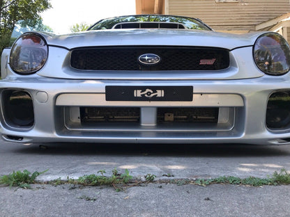 Front License Plate CARBON FIBER Boxer Delete 14"x2.5" for Subaru WRX 02-03 ONLY