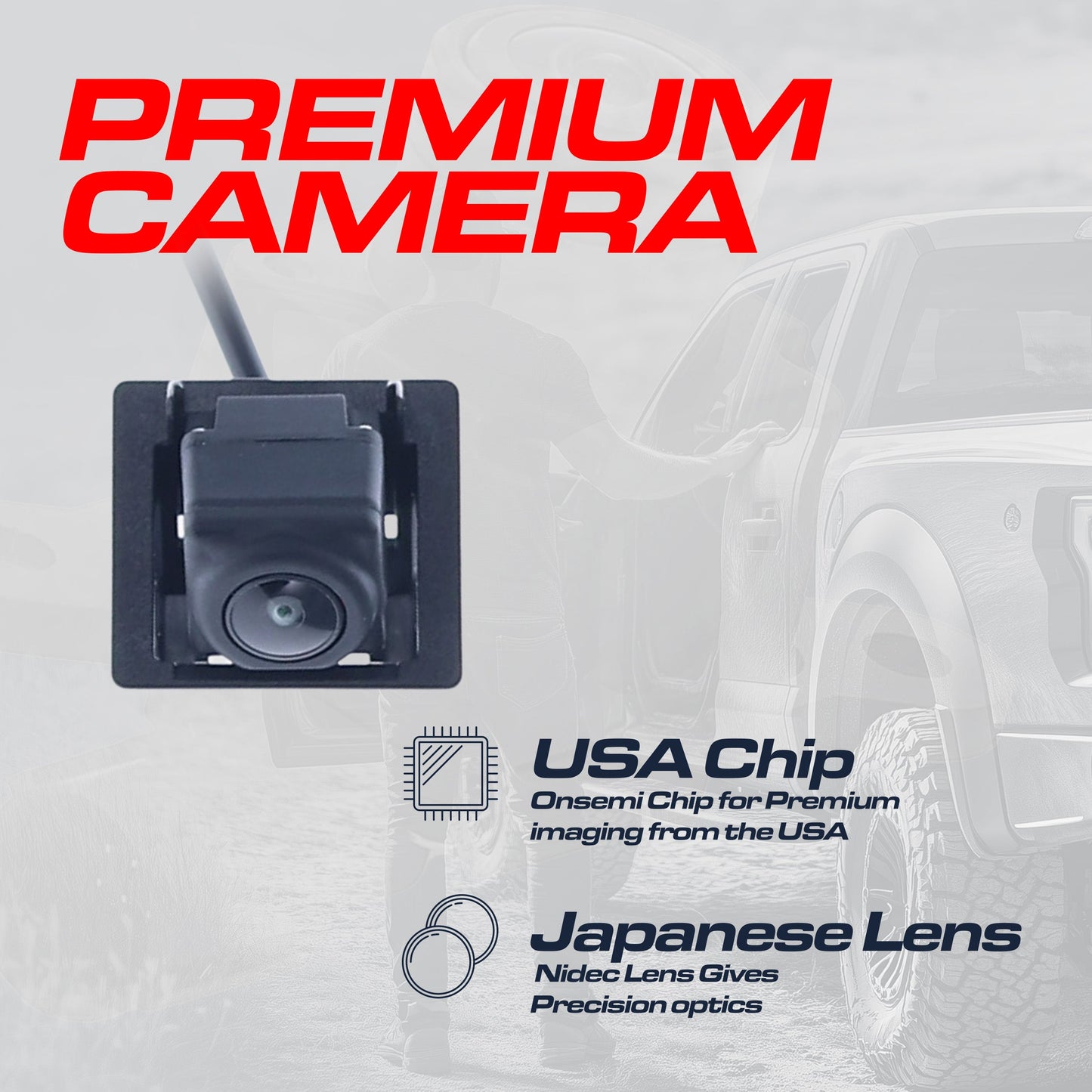 Chevrolet Cruze (2013-2016), Equinox (2012-2013) / GMC Terrain (2010-2013) OEM Replacement Backup Camera OE Part # 15926123, 20903513, 22913698, 95407397