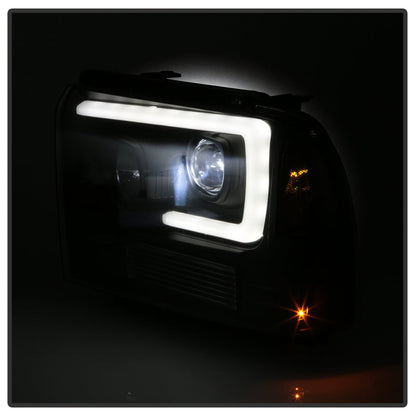 Spyder 05-07 Ford F250/350/450 Super Duty Projector LED Black PRO-YD-FS05V2PL-BK 5087911