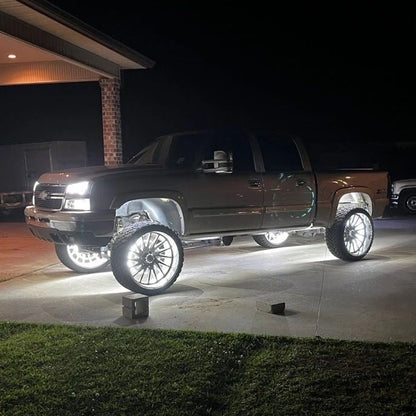 Quad Row White High Density Wheel Lights