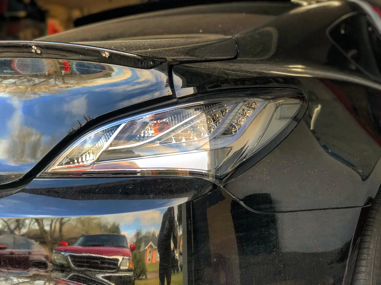 NTXGlow CLEAR Eagle Eye Tail Lights (2010-2016 Hyundai Genesis Coupe) - smoked lens