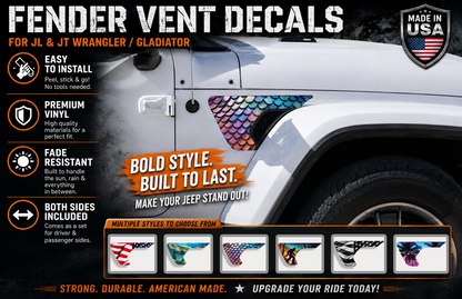 Scales fender vent for the JL or JT 2018 or newer 9