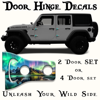 Northern lights Door hinge decals 9