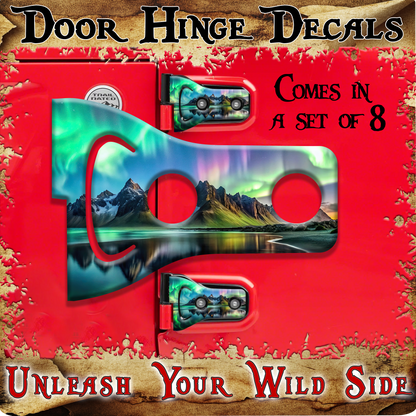 Northern lights Door hinge decals 9