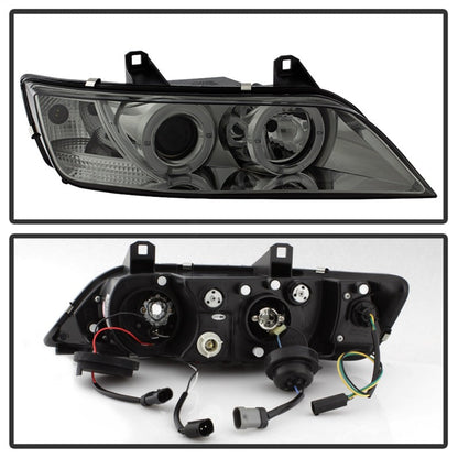 Spyder BMW Z3 96-02 Projector Headlights LED Halo Smoke High H1 Low H1 PRO-YD-BMWZ396-HL-SM 5009104