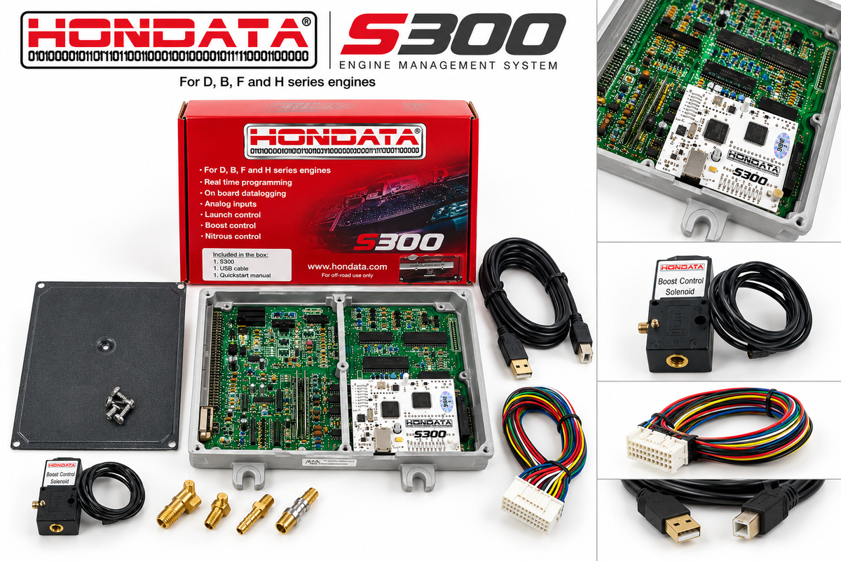 HONDATA S300 V3 / HA MOTORSPORTS P28 ECU Boost Package – 4-Port Boost Control