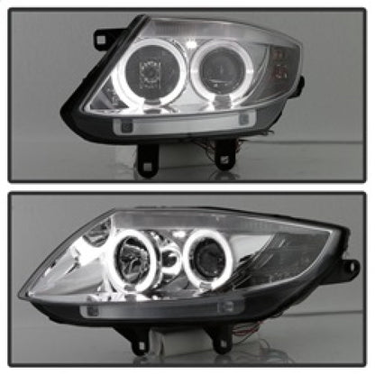 Spyder BMW Z4 03-08 Projector Headlights Halogen Model Only - LED Halo Chrome PRO-YD-BMWZ403-HL-C 5029089