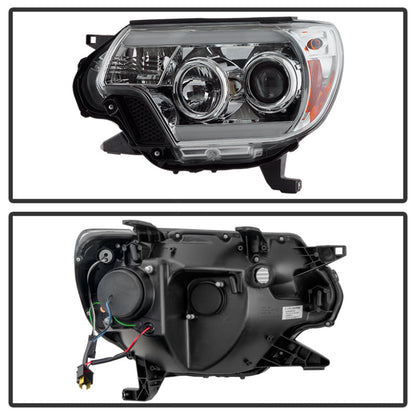 Spyder Toyota Tacoma 12-16 Projector Headlights Light Bar DRL Chrome PRO-YD-TT12-LBDRL-C 5081704