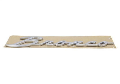 Ford Racing 21-23 Bronco Script Fender Badge - Silver M-1447-BSS