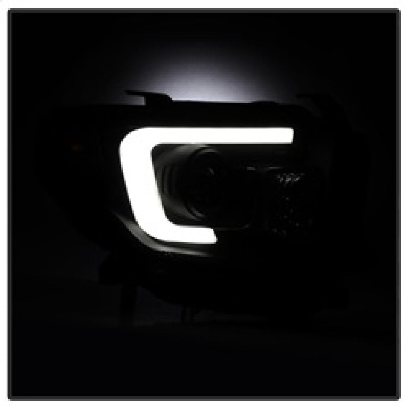 Spyder Toyota Tundra 2014-2016 Projector Headlights Light Bar DRL Black Smoke PRO-YD-TTU14-DRL-BSM 5080165
