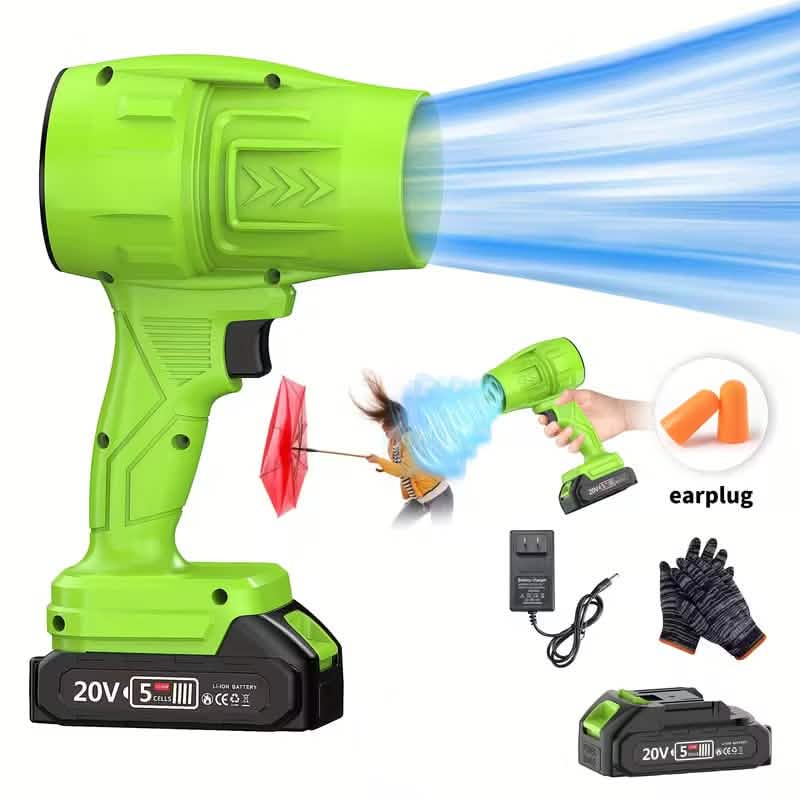 Car Detailing Turbo Jet Handheld Cordless Blower for Leaves, Dust & Car Drying