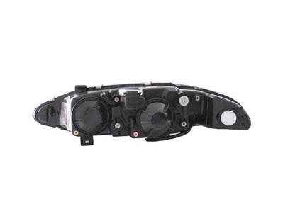 Anzo 1997-1999 Mitsubishi Eclipse Projector Headlights w/ Halo Black G2