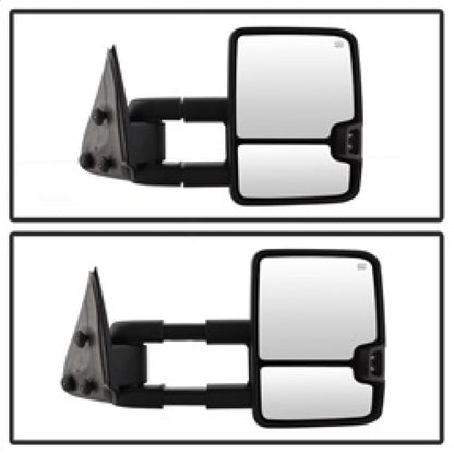 SPYDER xTune Chevy Silverado 99-02 G2 Heated Amber LED Signal Telescoping Mirrors MIR-CS99S-G2-PWH-AM-SET 9936678