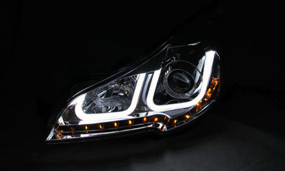 Anzo 2010-2014 Subaru Outback Projector Headlights w/ U-Bar Black