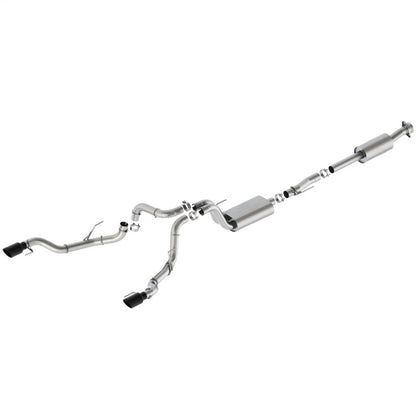 Ford Racing 21-24 F-150 Sport Bumper Exit Exhaust - Black Tips M-5200-FSBRB