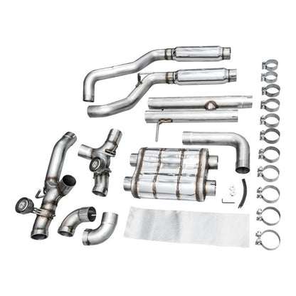 AWE 21+ Wrangler 392 Switchpath Cat-Back Exhaust- Quad BashGuards
