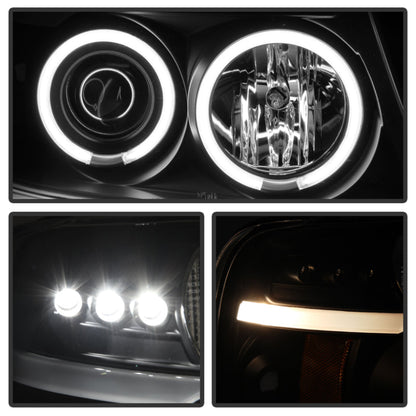 Spyder Ford F150 04-08 Projector Headlights Version 2 CCFL Halo LED Blk PRO-YD-FF15004-CCFL-G2-BK 5030085