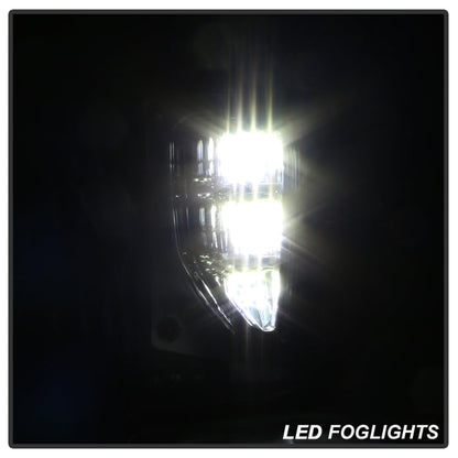 Spyder 16-18 Chevy Silverado 1500 OEM Style Full LED Fog Light w/Switch - Clear (FL-CSIL16-LED-C) 9043215