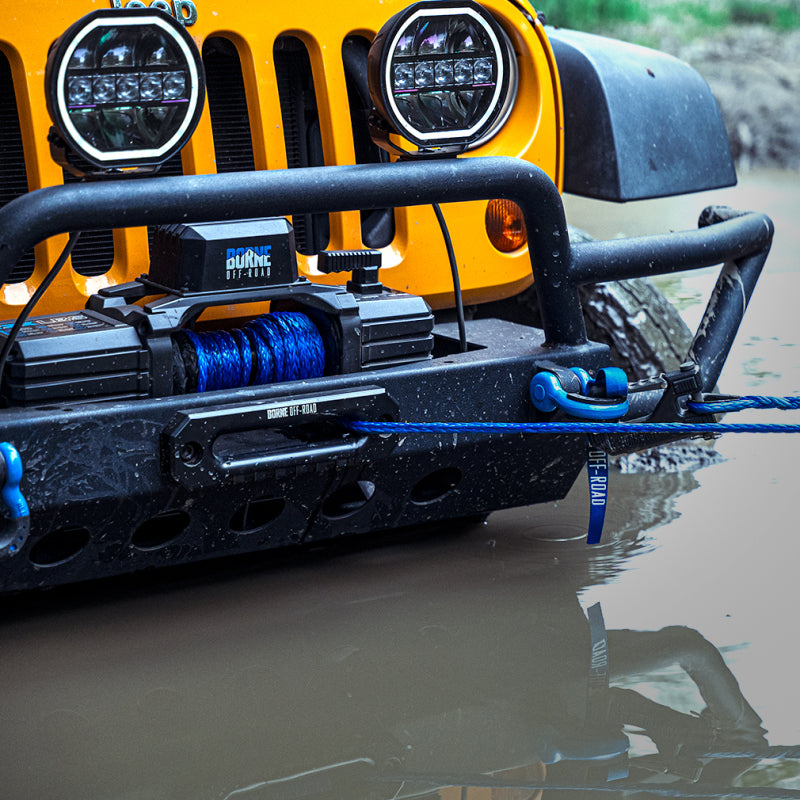 Borne Off-Road 10K Winch - Red Synthetic Rope BNWN-10-SRD