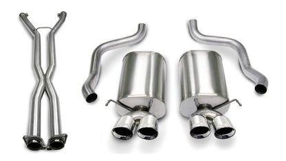 Corsa Performance 2.5" Dual Rear Exit Cat-Back Exhaust System with Twin 3.5" Tips
