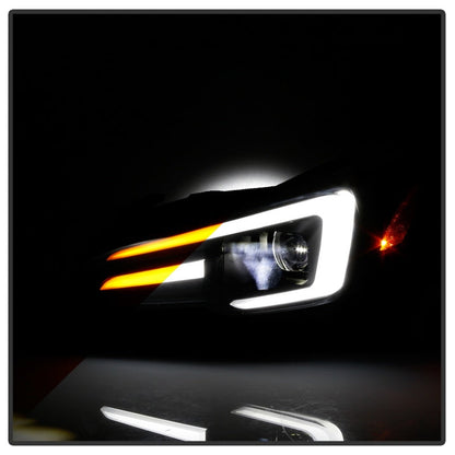 Spyder Subaru Impreza WRX 15-20 Halogen High-Power LED Headlights- Black PRO-YD-SWRX15HALAP-SBSEQ-BK 5088093