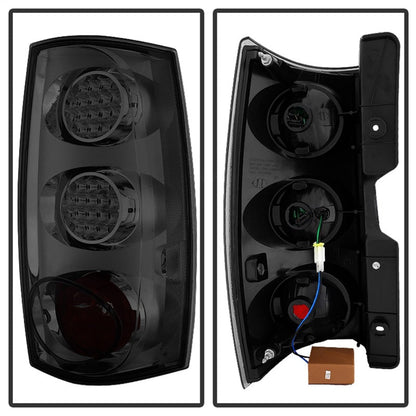 SPYDER Xtune Chevy Suburban/GMC Yukon/Yukon Denali 07-14 LED Tail Lights Smoked ALT-JH-CSUB07-LED-SM 9031762