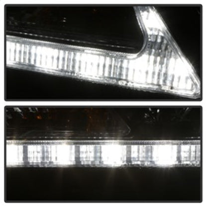 Spyder 11-14 Toyota Sienna Projector Headlights - DRL LED - Smoke PRO-YD-TSEN11-DRL-SM 5083999