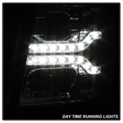 Spyder Chevy Silverado 1500 07-13 V2 Projector Headlights - LED DRL - Chrome PRO-YD-CS07V2-DRL-C 5083586