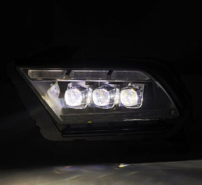 AlphaRex 10-12 Ford Mustang NOVA-Series LED Proj. Headlights Alpha-Blk w/Activ Lght & Seq.Sig SB DBL 880490 *Discontinued