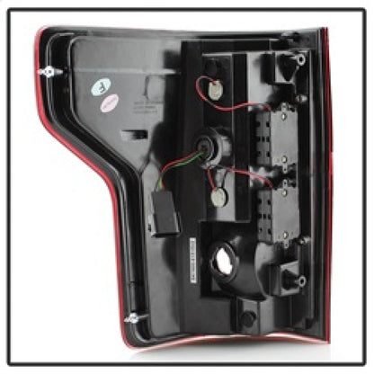 Spyder Ford F150 2015-2017 Light Bar LED Tail Lights - Red Clear ALT-YD-FF15015-LBLED-RC 5083692