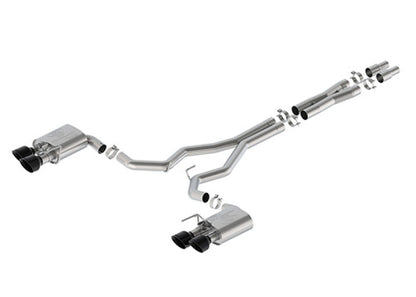 Ford Racing 2024 Mustang Dark Horse 5.0L Extreme Active Cat-Back Exhaust - Black Tip M-5200-DHE