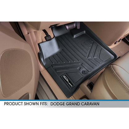 2013-2020 Dodge Grand Caravan Floor Liners | 2nd Row Bench Seats, With Super Console | SMARTLINER