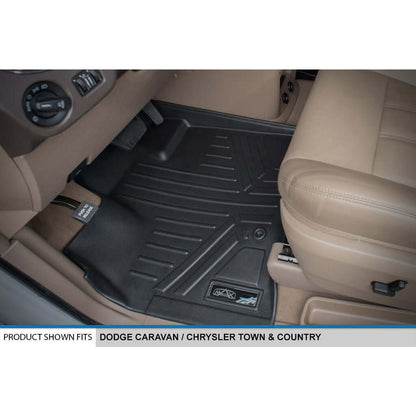 2013-2020 Dodge Grand Caravan Floor Liners | 2nd Row Bench Seats, With Super Console | SMARTLINER