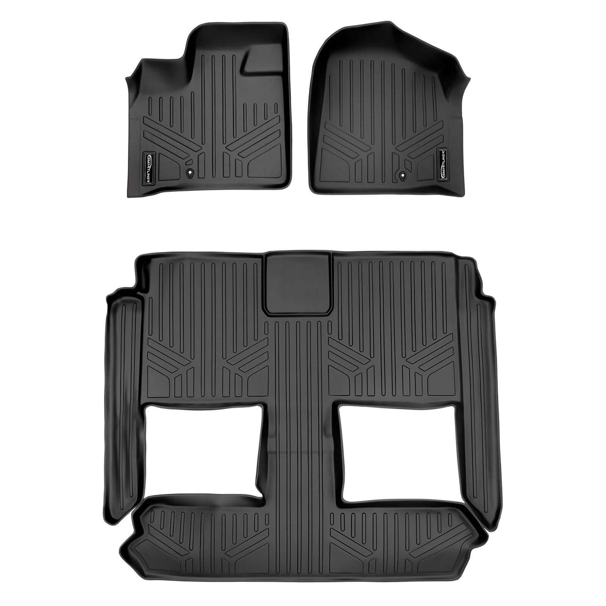 2013-2020 Dodge Grand Caravan Floor Liners | 2nd Row Bucket Seats, With Super Console | SMARTLINER
