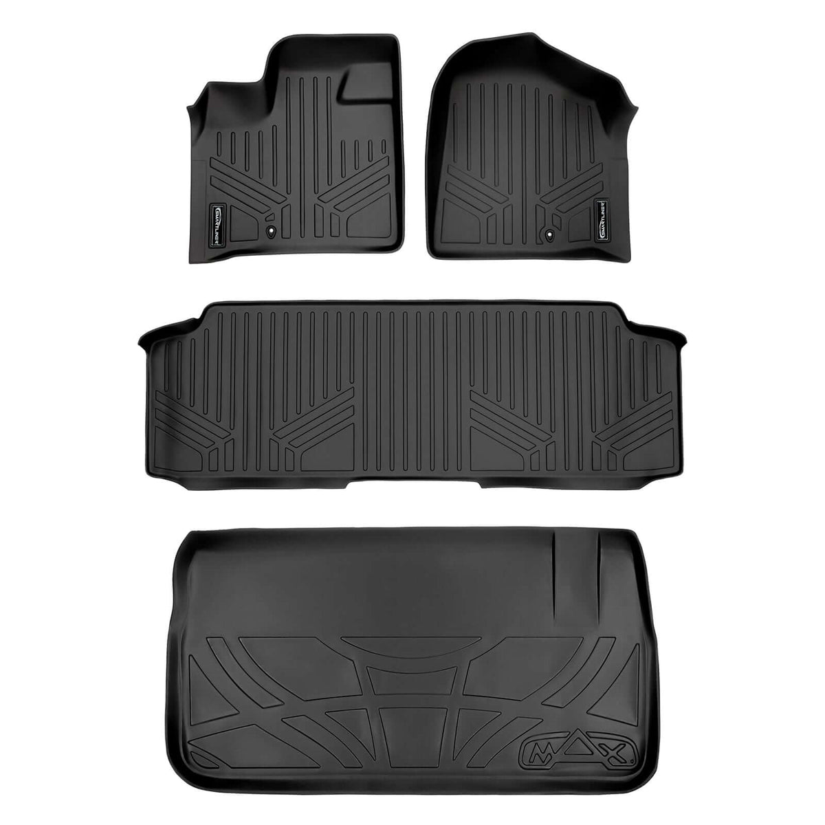 2013-2020 Dodge Grand Caravan Floor Liners | 2nd Row Bench Seats, With Super Console | SMARTLINER