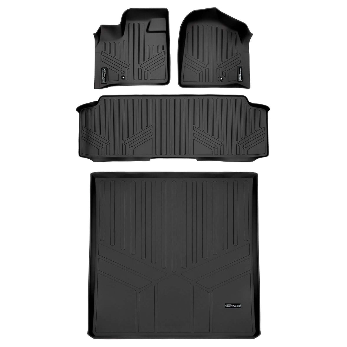 2013-2020 Dodge Grand Caravan Floor Liners | 2nd Row Bench Seats, With Super Console | SMARTLINER