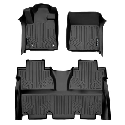 2014-2021 Toyota Tundra Floor Liners| Crew Max Cab| Carpeted Flooring without second row Under Seat Storage |SMARTLINER