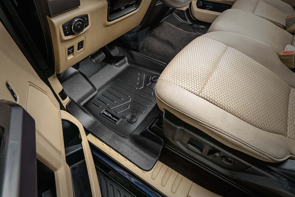 2015-2027 Ford F-150 Floor Liners | Super Cab Models 1st row Bucket Seats |SMARTLINER