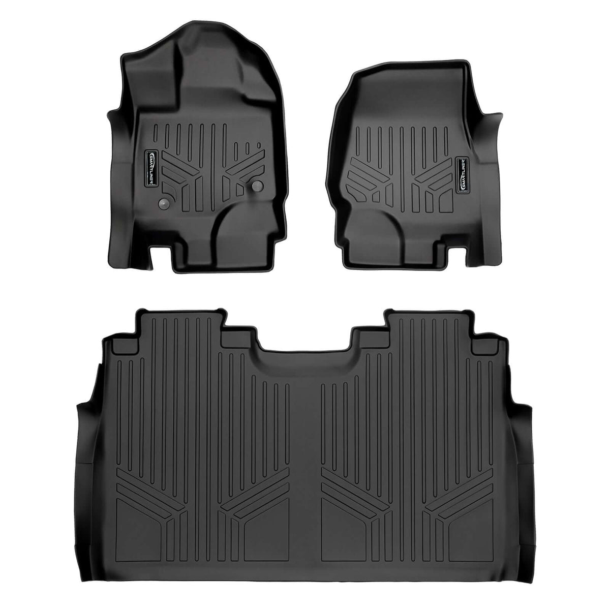 2022-2025 Ford F-150 Lightning Floor Liners| 2nd Row without Under seat Storage |SMARTLINER