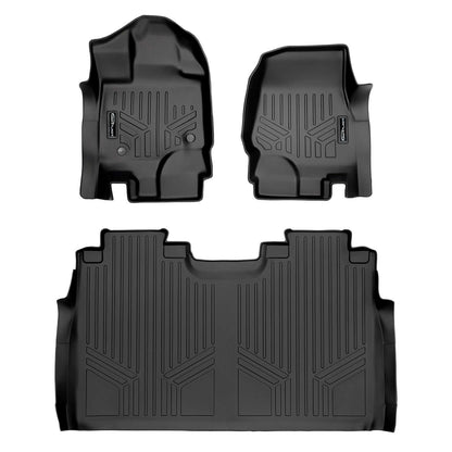 2022-2025 Ford F-150 Lightning Floor Liners| 2nd Row without Under seat Storage |SMARTLINER