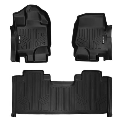 2015-2027 Ford F-150 Floor Liners | Super Cab Models 1st row Bucket Seats |SMARTLINER