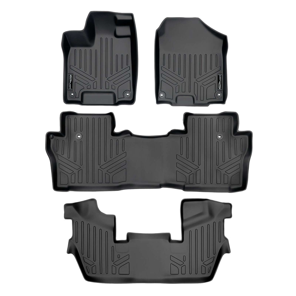 2016-2022 Honda Pilot Floor Liners|7 Passenger Models|SMARTLINER