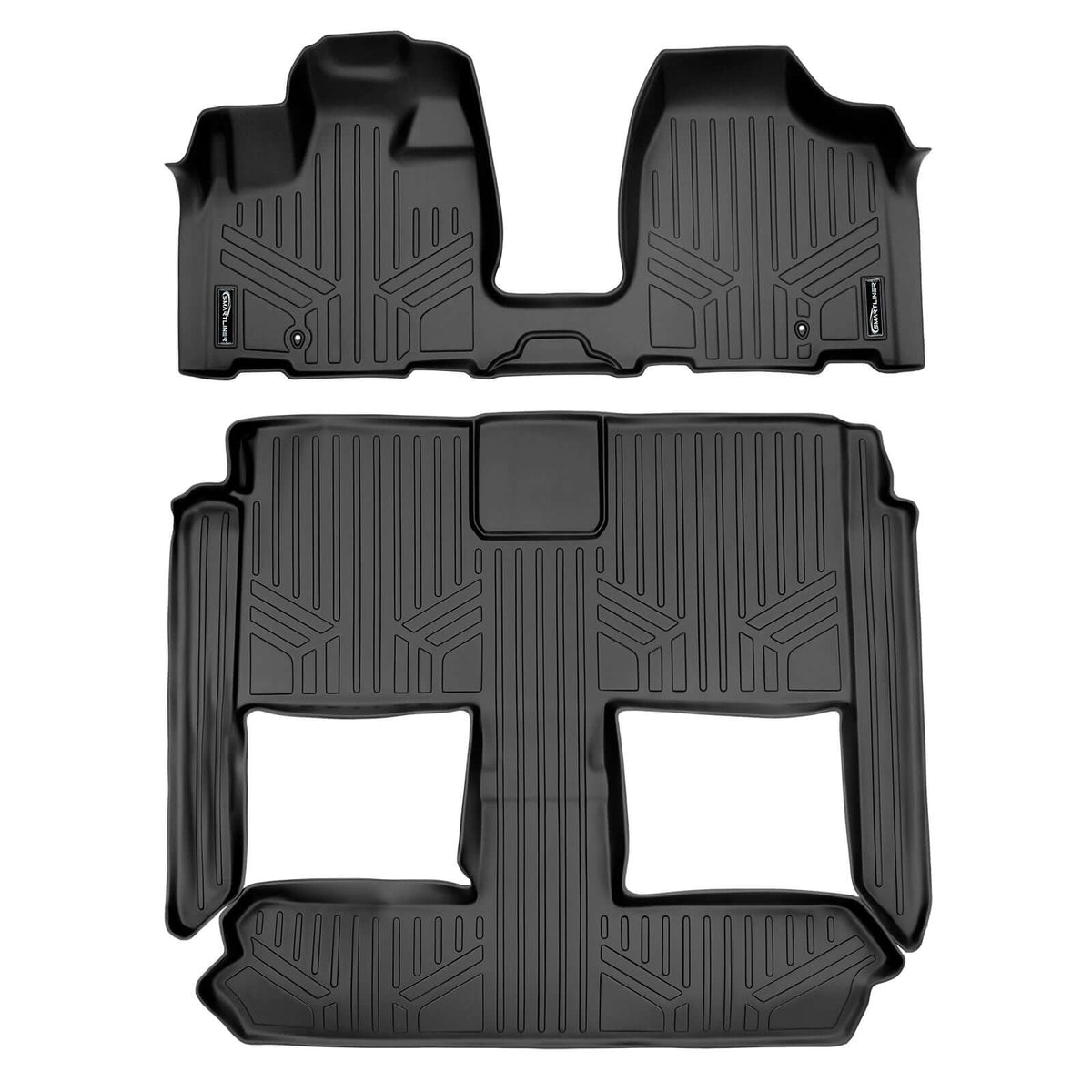 2013-2020 Dodge Grand Caravan Floor Liners | 2nd Row Bucket Seats, No Super Console | SMARTLINER