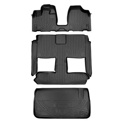 2013-2020 Dodge Grand Caravan Floor Liners | 2nd Row Bucket Seats, No Super Console | SMARTLINER
