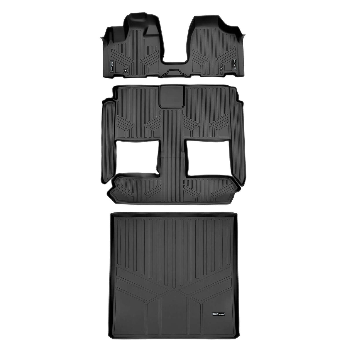 2013-2020 Dodge Grand Caravan Floor Liners | 2nd Row Bucket Seats, No Super Console | SMARTLINER