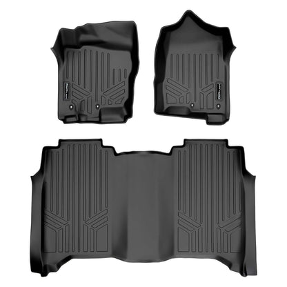 2017-2024 Nissan Titan Floor Liners | Crew Cab Models with 1st Row Bench Seat and Carpeted Flooring | SMARTLINER