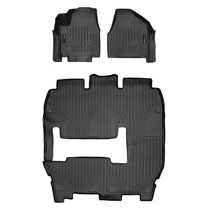 2017-2020 Chrysler Pacifica Floor Liners | 7 Passenger Models with 2nd Row "Deluxe Bench Seat" | SMARTLINER