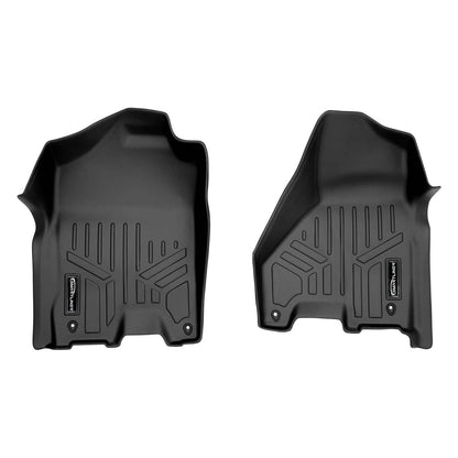 2012 Ram 3500 Floor Liners|Mega Cab Models (No PTO Kit, No over the hump coverage, , Dual Driver/Passenger Hooks)|SMARTLINER